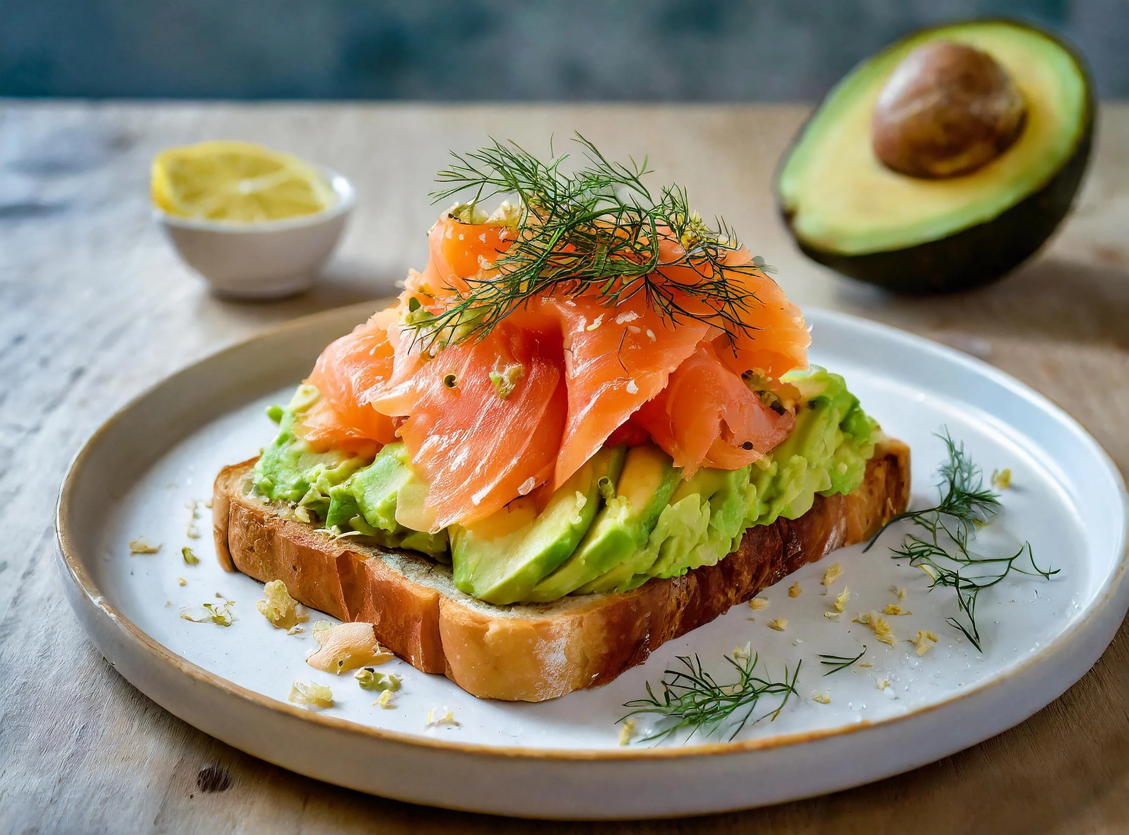 salmon avocado toast