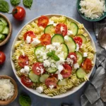 cucumber tomato pasta salad