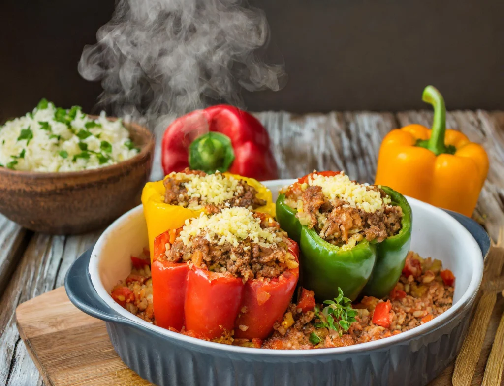 "Old-Fashioned Stuffed Bell Peppers Recipe: A Timeless Classic"