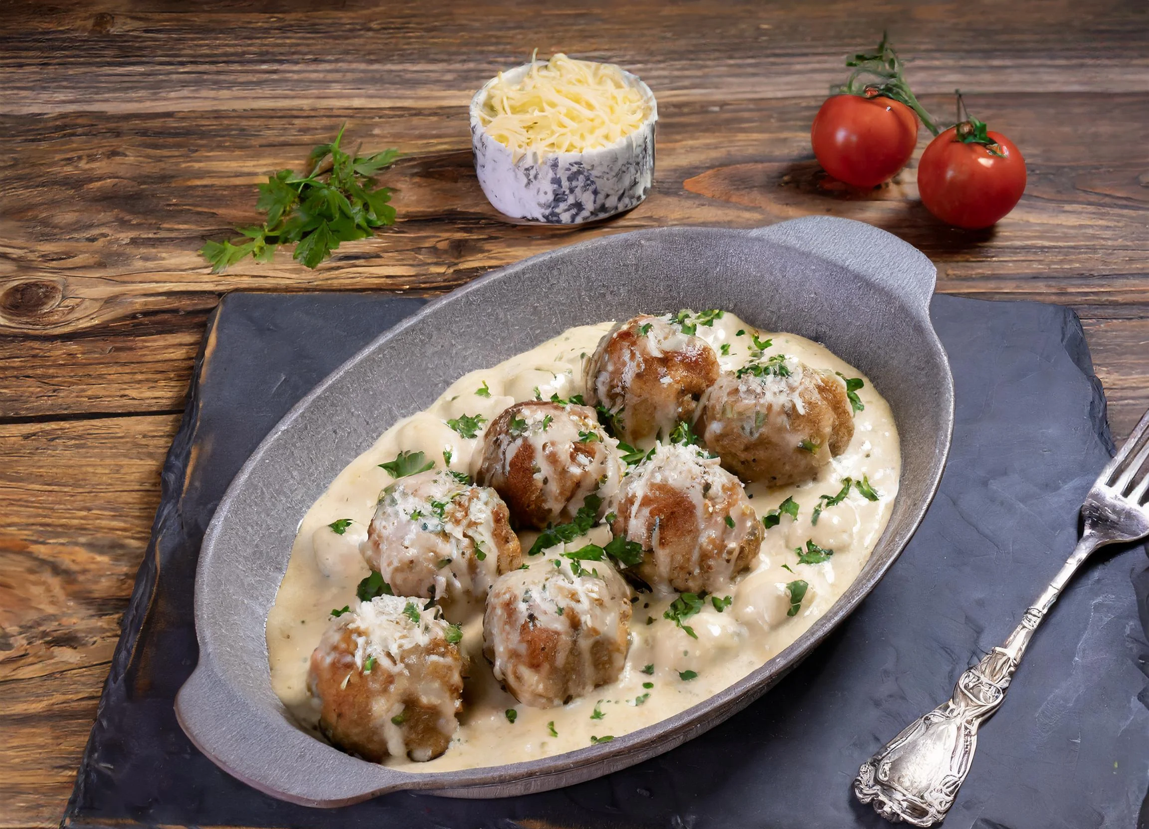 meatballs with alfredo sauce